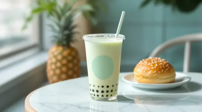港式奶茶配菠萝包