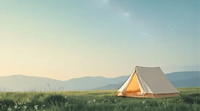 川西高原星空露营一夜